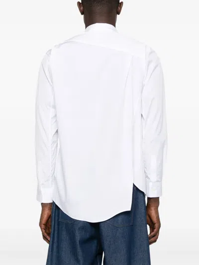 Comme Des Garçons Shirt Poplin Mickey Digital Shirt In White