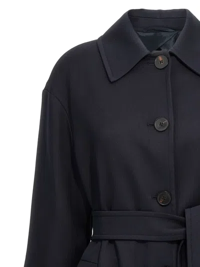 Max Mara Ilde Coats And Trench Coats Blue In Blue