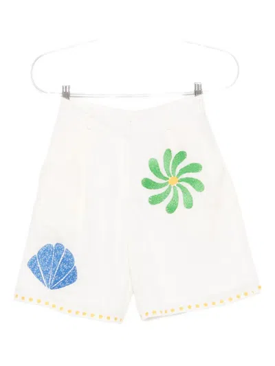 Cala De La Cruz Sia Bermuda Shorts In Neutral