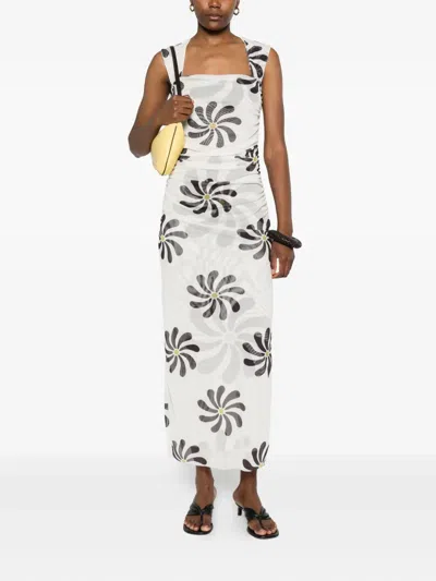 Cala De La Cruz Arena Maxi Dress In White