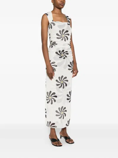 Cala De La Cruz Arena Maxi Dress In White