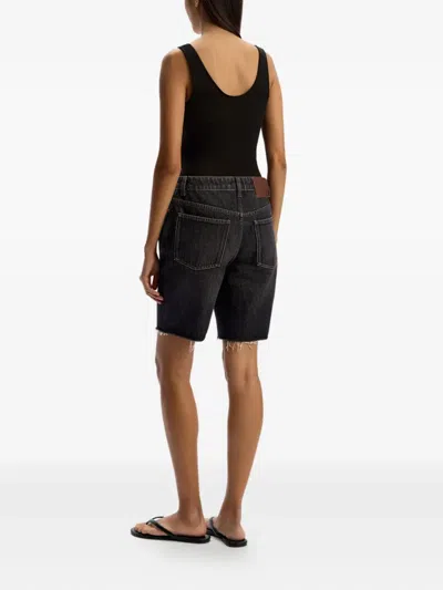 12 Storeez Frayed-hem Denim Shorts