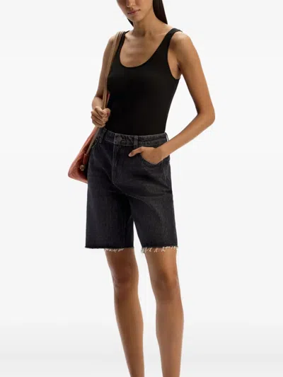 12 Storeez Frayed-hem Denim Shorts