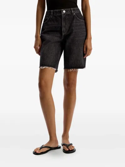 12 Storeez Frayed-hem Denim Shorts
