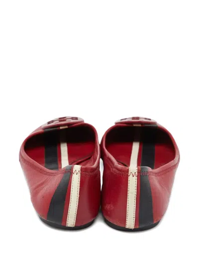 Pre-owned Tory Burch Leather Ballet Flats