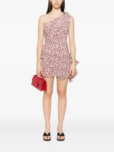 Alessandra Rich Floral-print Mini Dress In Multi