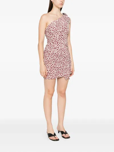 Alessandra Rich Floral-print Mini Dress In Multi