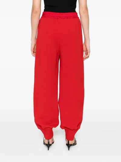 Jil Sander Elasticated Track Pants In Red