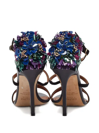 Pre-owned Malone Souliers Embellished T-strap Sandals