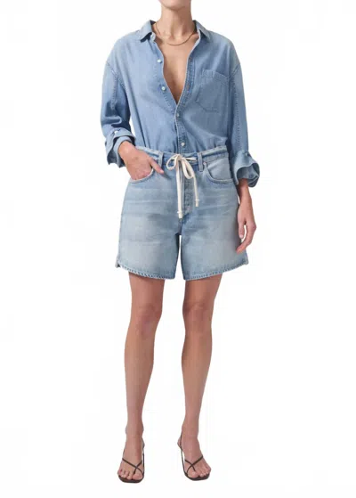 Citizen Of Humanity Brynn Short In Jesamyn In Blue