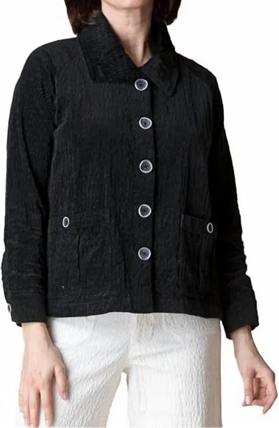 Habitat Rustic Cord Cargo Jacket In Black In Black