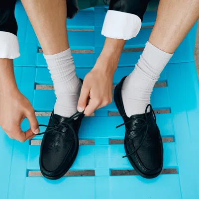 Scarosso Morgan Round-toe Lace-up Boat Shoes In Brown