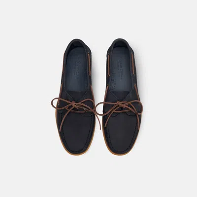 Scarosso Morgan Round-toe Lace-up Boat Shoes In Brown
