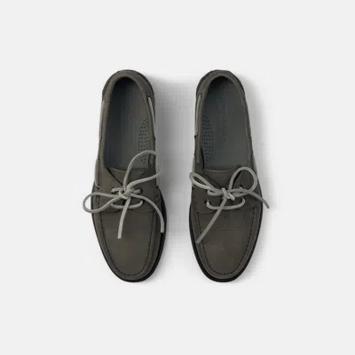 Scarosso Morgan Round-toe Lace-up Boat Shoes In Brown