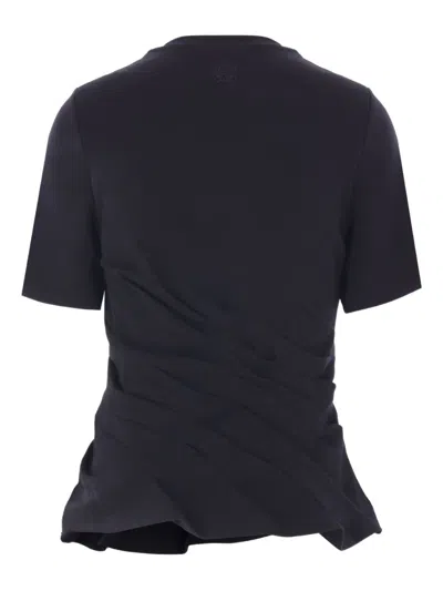 DRAPED SHORT-SLEEVE T-SHIRT