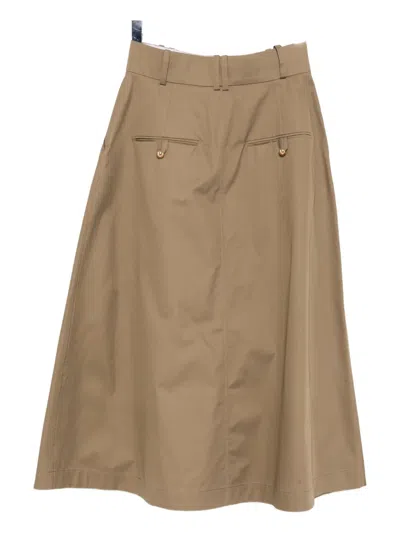 Dice Kayek A-line Midi Skirt In Neutral