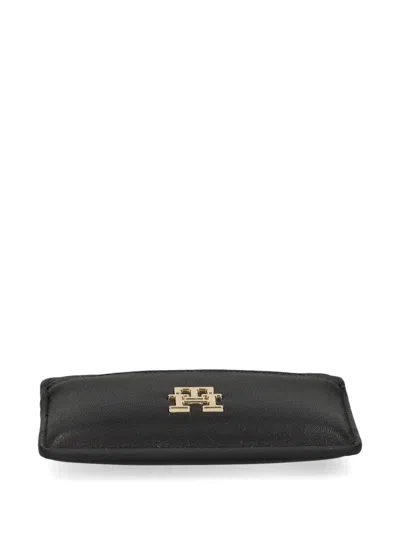 Tommy Hilfiger Logo-plaque Cardholder In Black
