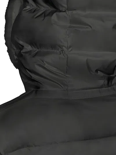 Geox Pheby Hooded Belted Puffer Coat In Black