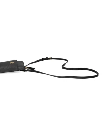 Tommy Hilfiger Logo-plaque Zip-top Phone Bag In Black