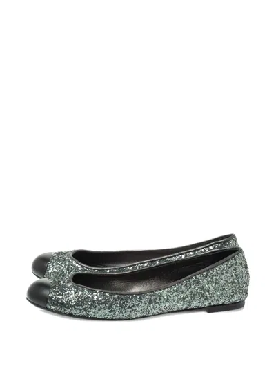 Pre-owned Giuseppe Zanotti Vintage  Glitter-embellished Flats