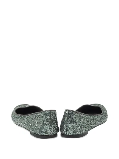 Pre-owned Giuseppe Zanotti Vintage  Glitter-embellished Flats