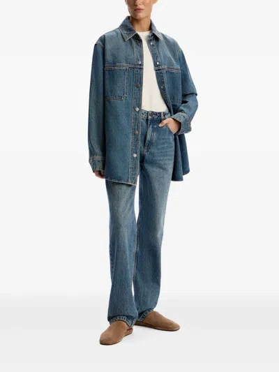 12 Storeez High-rise Straight-leg Jeans