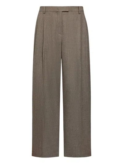 12 Storeez Drago Pleated Wide-leg Trousers