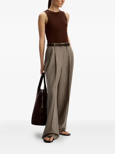 12 Storeez Drago Pleated Wide-leg Trousers