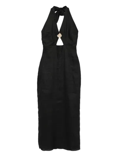 Cala De La Cruz Clara Maxi Dress In Black