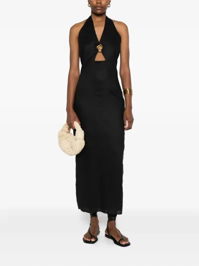 Cala De La Cruz Clara Maxi Dress In Black