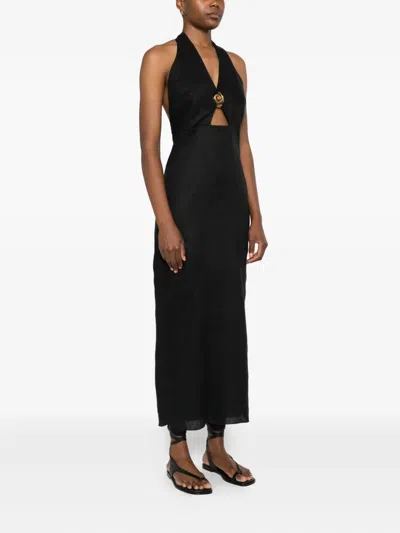 Cala De La Cruz Clara Maxi Dress In Black