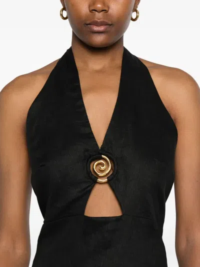 Cala De La Cruz Clara Maxi Dress In Black