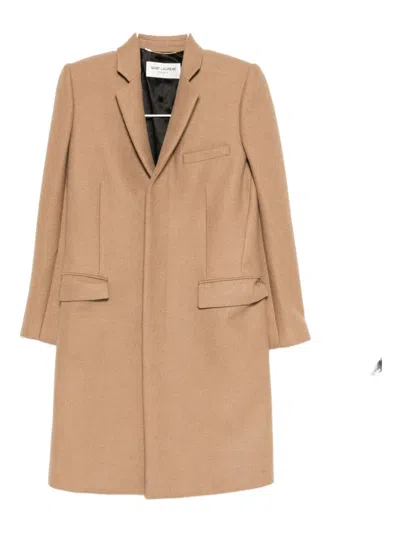 Pre-owned Saint Laurent Button Fastening Coat