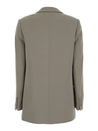 Michael Kors 1 Bttn Mensy Blazer In Gray