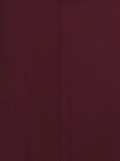 Stella Mccartney Evening Dress With Cut-out Details In Satin In Burgundy