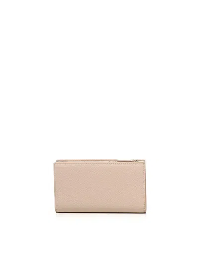 Coccinelle Metallic Soft Pink Leather Wallet