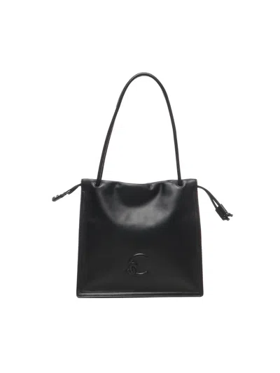 Coccinelle Large Dulse Drawstring Leather Tote Bag
