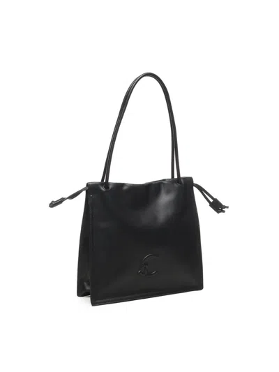 Coccinelle Large Dulse Drawstring Leather Tote Bag
