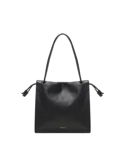Coccinelle Large Dulse Drawstring Leather Tote Bag