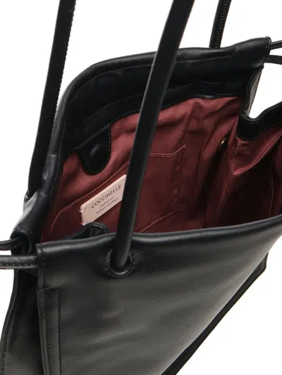 Coccinelle Large Dulse Drawstring Leather Tote Bag