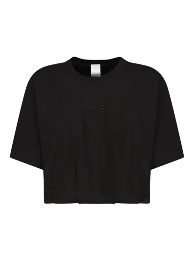 Pinko Modern Ribbed Crew Neck T-shirt