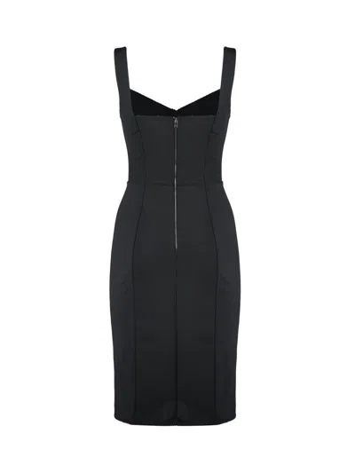 Dolce & Gabbana A Dress With A Girdle And Breast. In Black