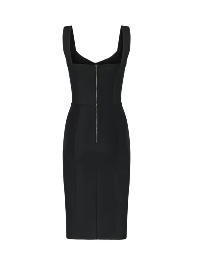 Dolce & Gabbana A Dress With A Girdle And Breast. In Black
