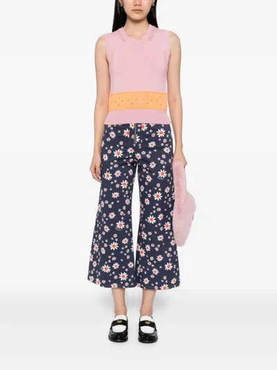 Pre-owned Miu Miu 2019 Floral-printed Trousers