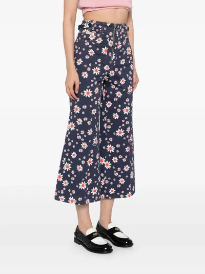 Pre-owned Miu Miu 2019 Floral-printed Trousers