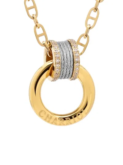 Charriol Forever Embrace Necklace In Gold