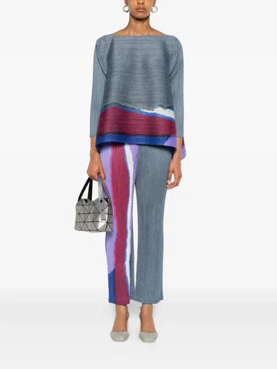 Issey Miyake Pleated Pants In Multi
