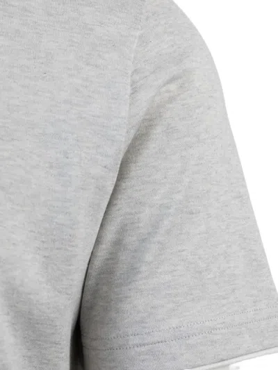 Eleventy Grey Crew Neck T-shirt In Gray