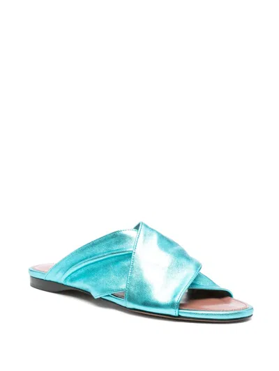 Paris Texas Rose Sandals In Blue