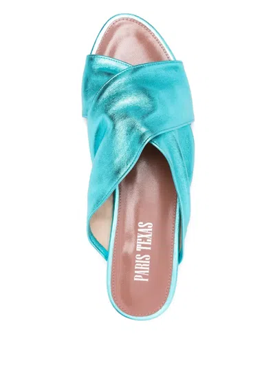Paris Texas Rose Sandals In Blue